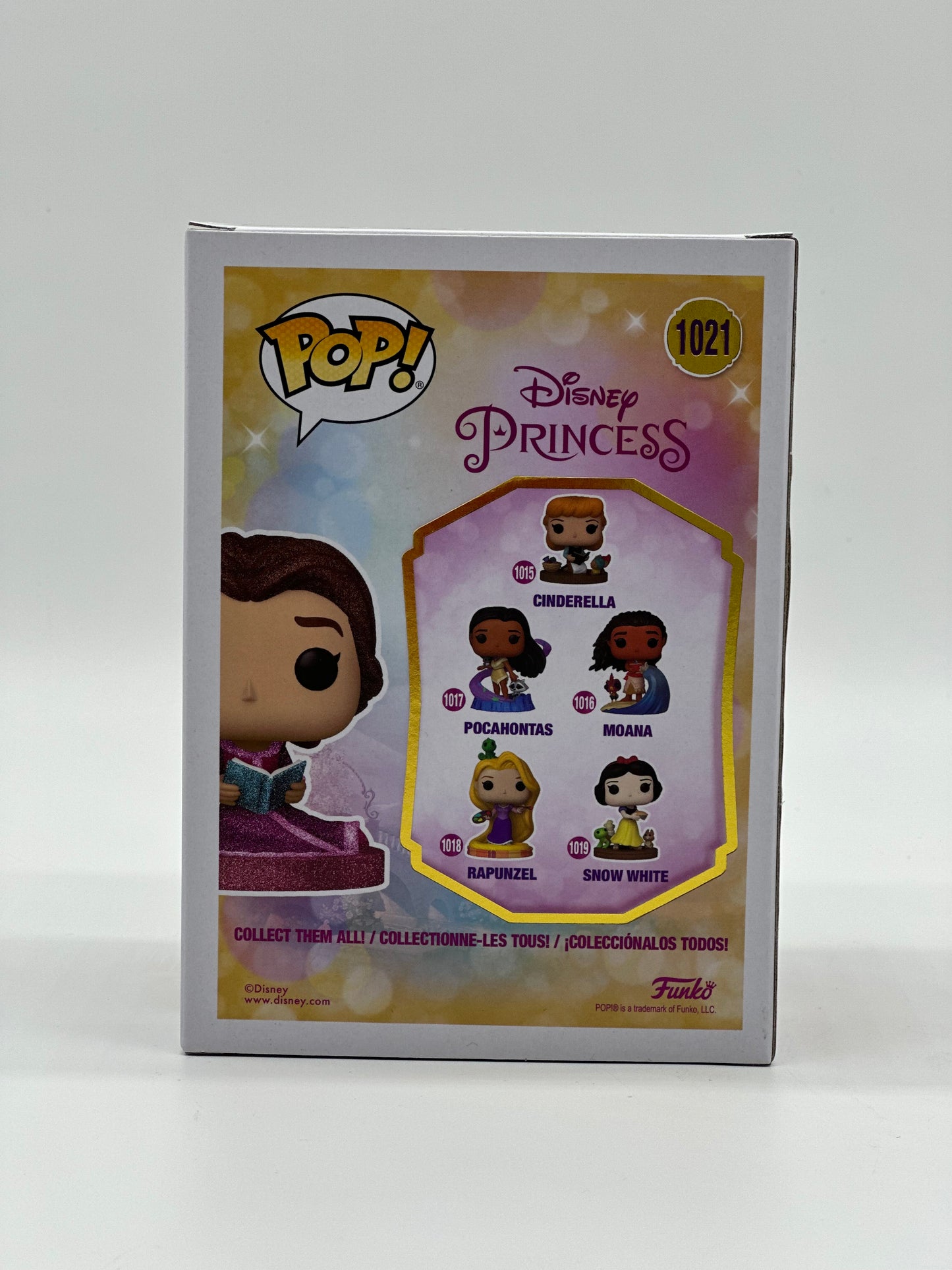 Pop! Disney Princess 1021 Belle Diamond Collection Hot Topic Exclusive