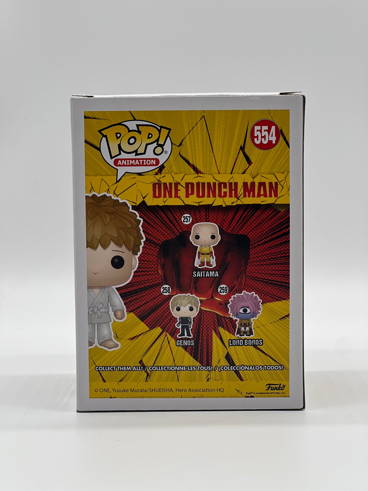 Pop! Animation One Punch Man 554 Saitama At Martial Arts Tournament HotTopic Exclusive
