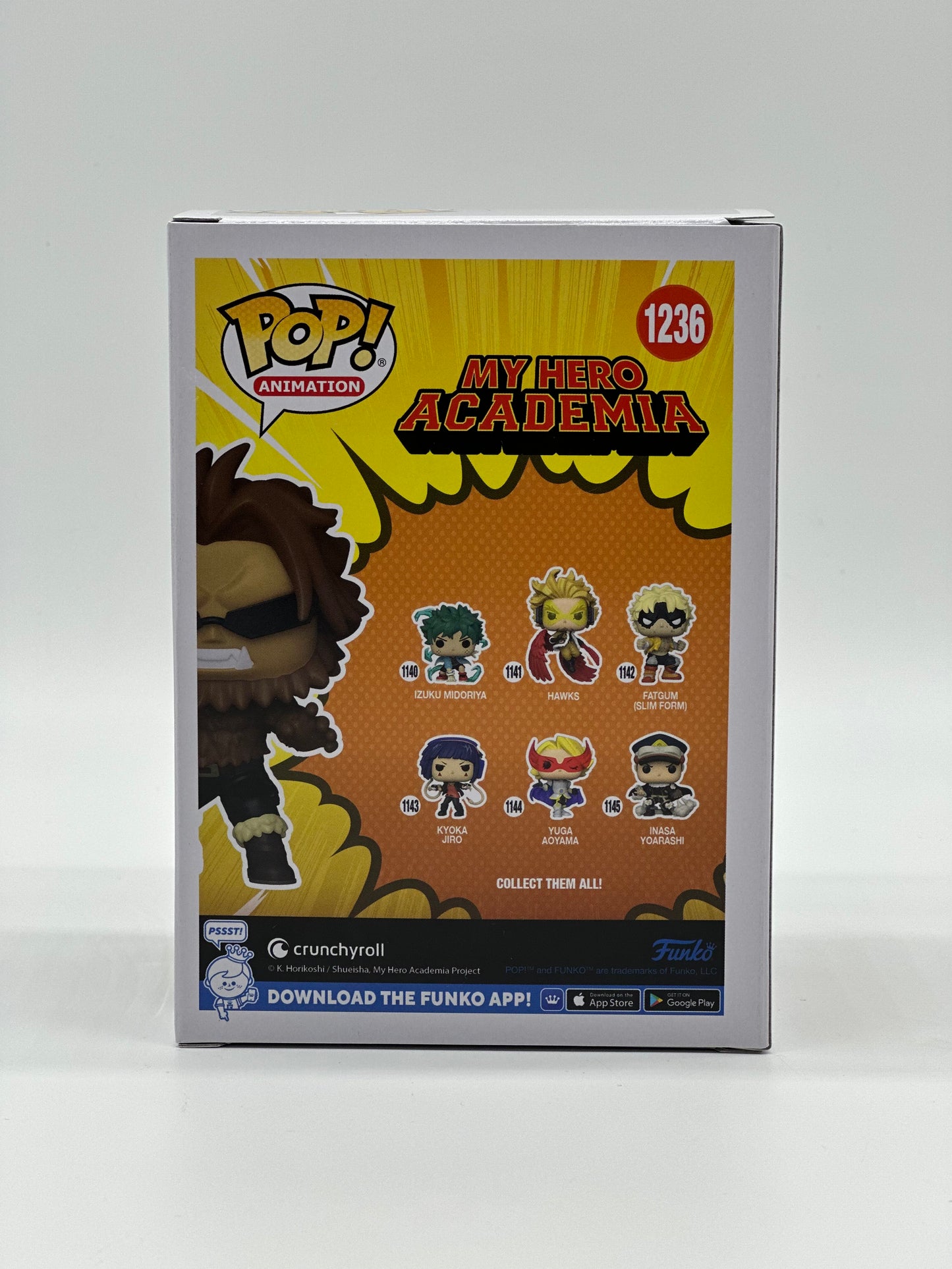 Pop! Animation My Hero Academia 1236 Jurota Shishida Flocked HotTopic Exclusive Class 1B Exclusive