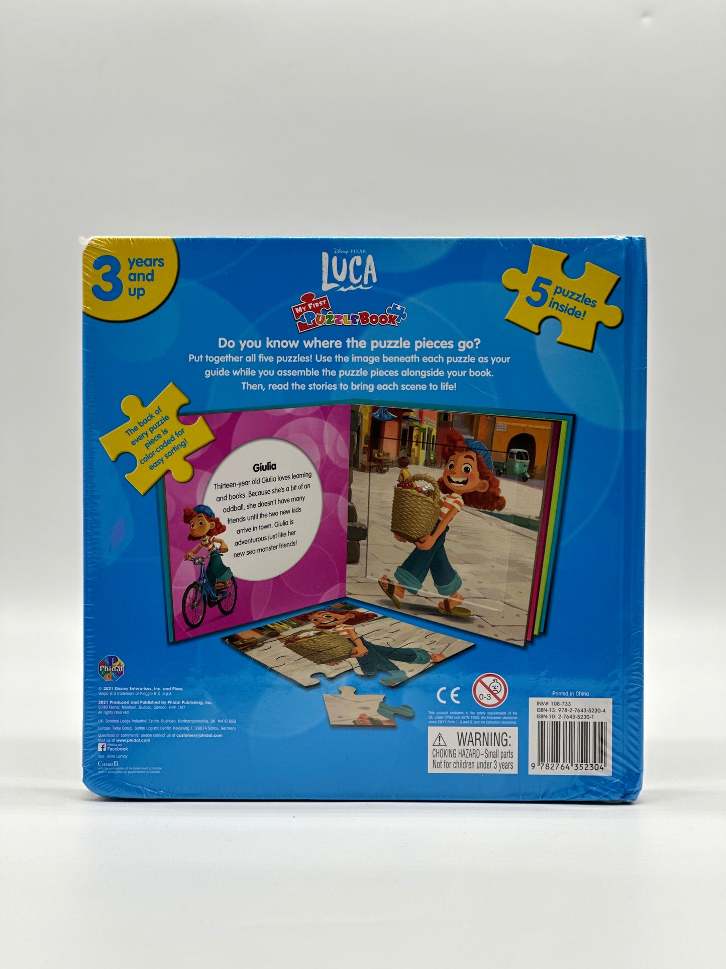 Disney Pixar Luca 5 Puzzles Inside!