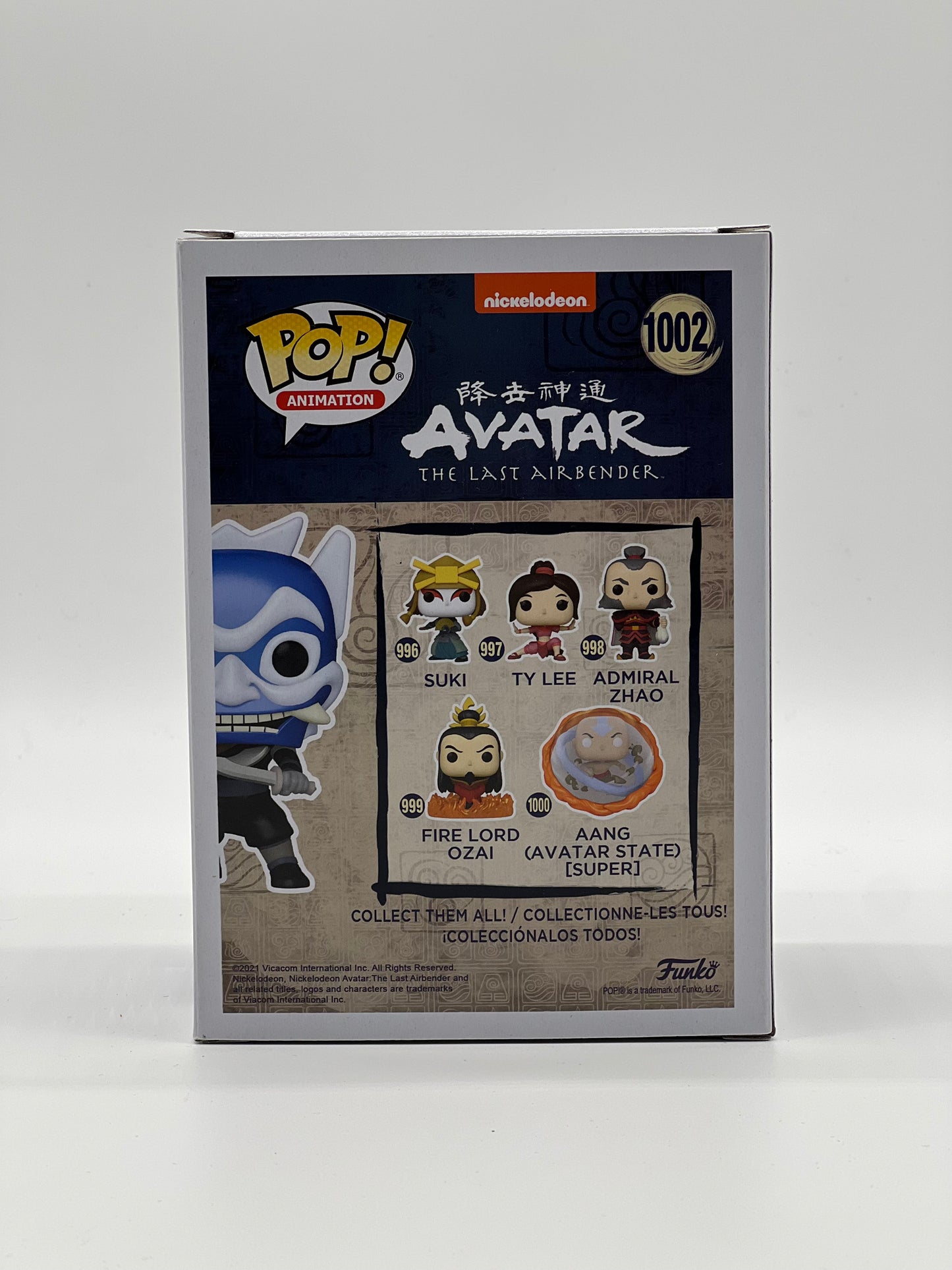 Pop! Animation Nickelodeon Avatar The Last Airbender 1002 The Blue Spirit HotTopic Exclusive