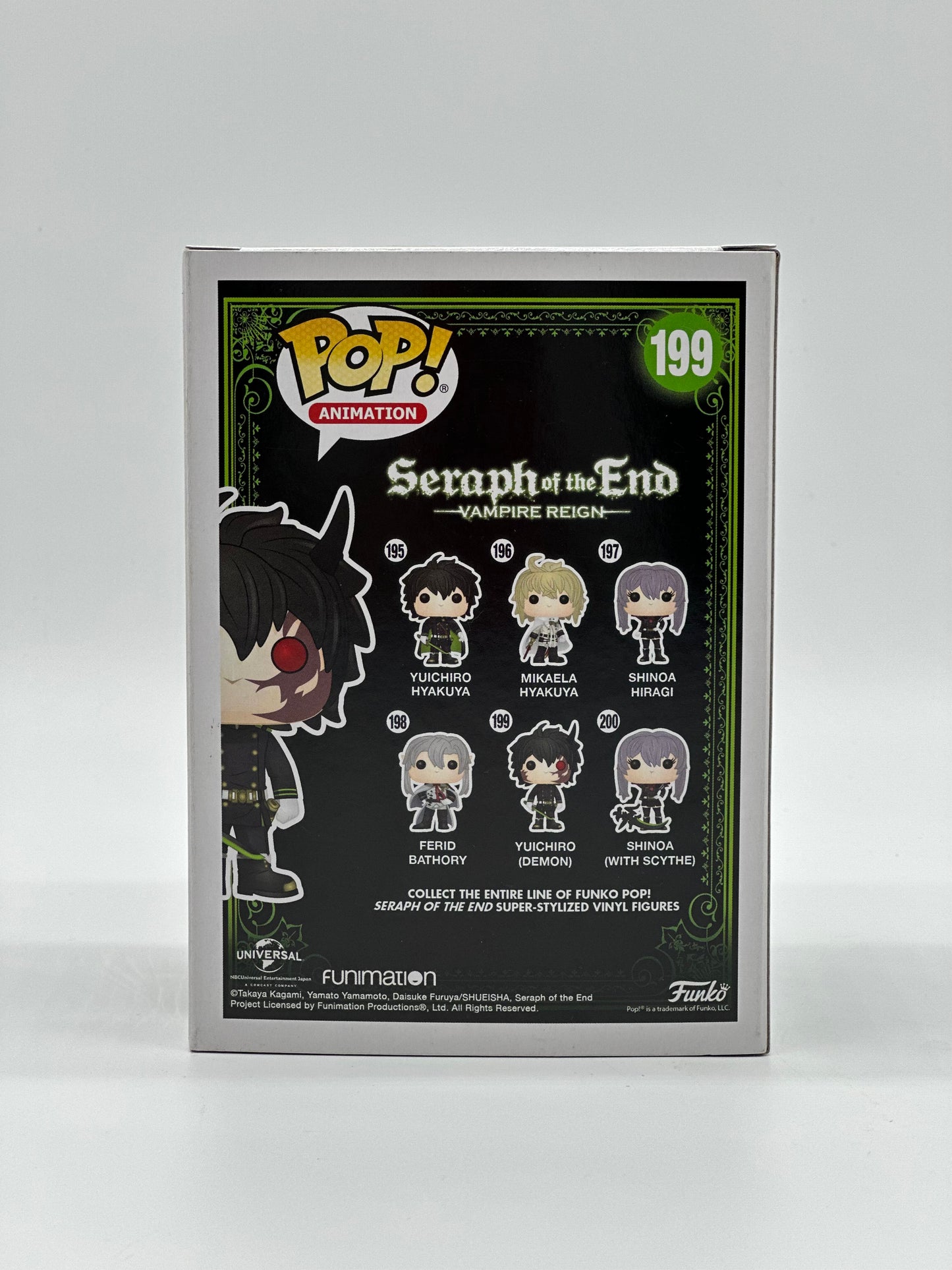 Pop! Animation Seraph Of The End Vampire Reign 199 Yuichiro (Demon) HotTopic Exclusive
