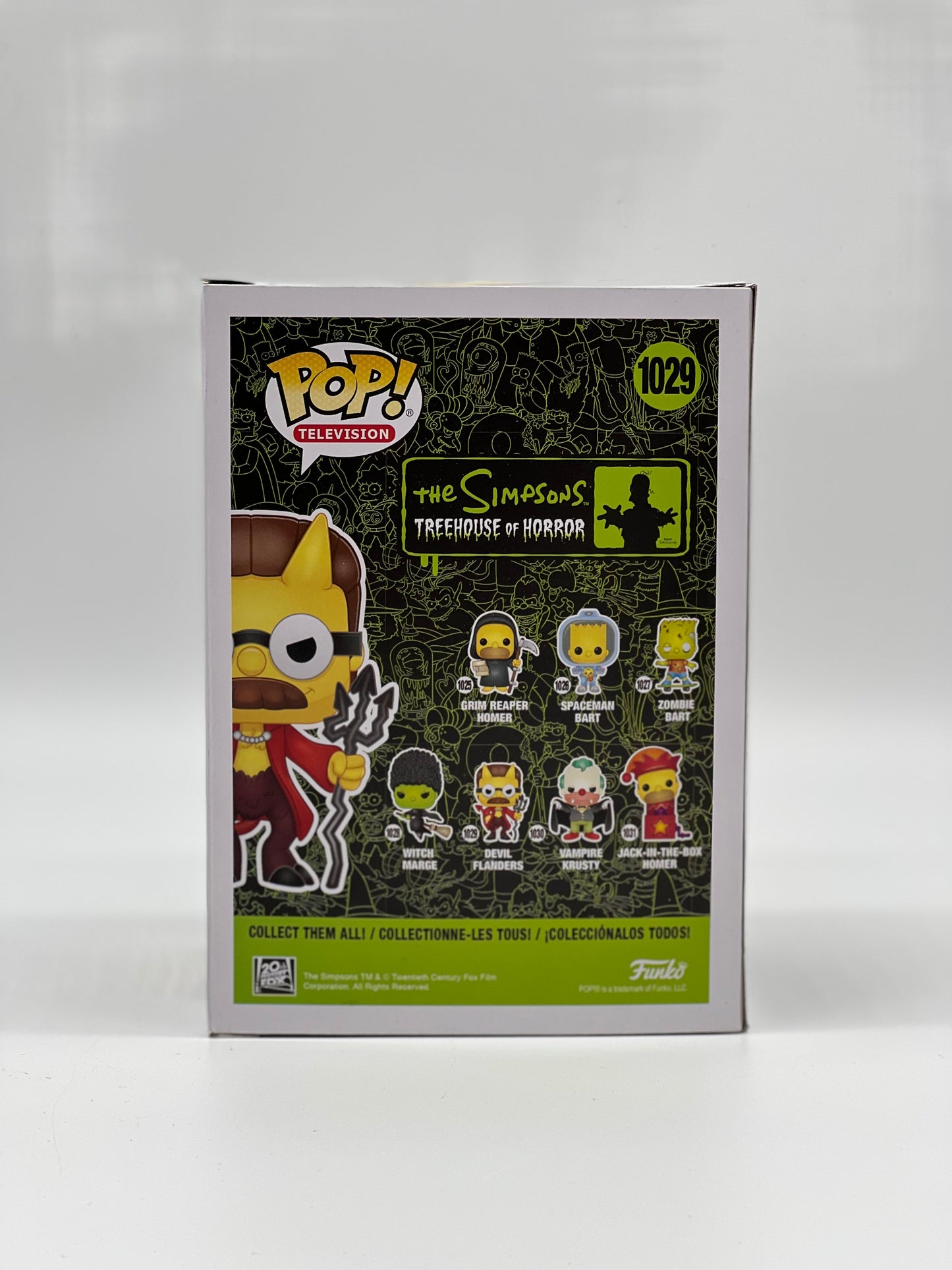 Pop! Television The Simpsons Treehouse Of Horror 1029 Devil Flanders Glows In The Dark Amazon Exclusive