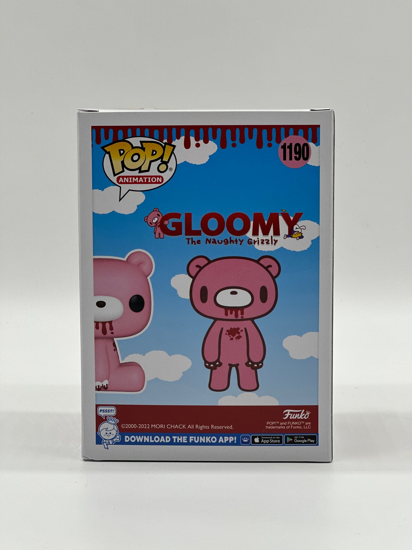 Pop! Animation Gloomy The Naughty Grizzly 1190 Gloomy Bear Flocked HotTopic Exclusive