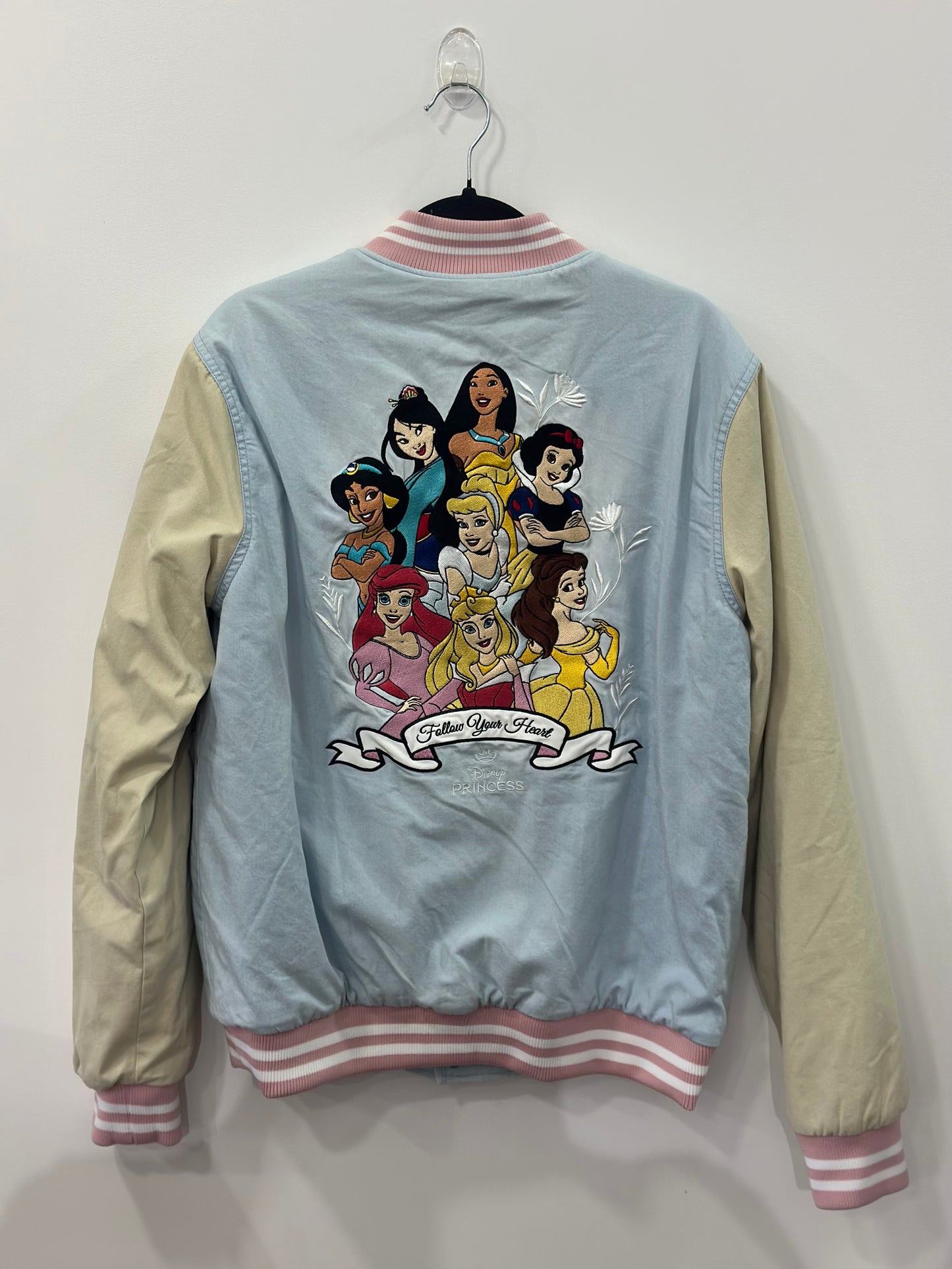 Disney Princesses Denim Women’s Bomber Jacket Extra Large