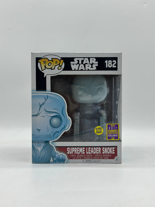 Pop! Star Wars 182 Supreme Leader Snoke Glows In The Dark 2017 Summer Convention Exclusive 8’Inch