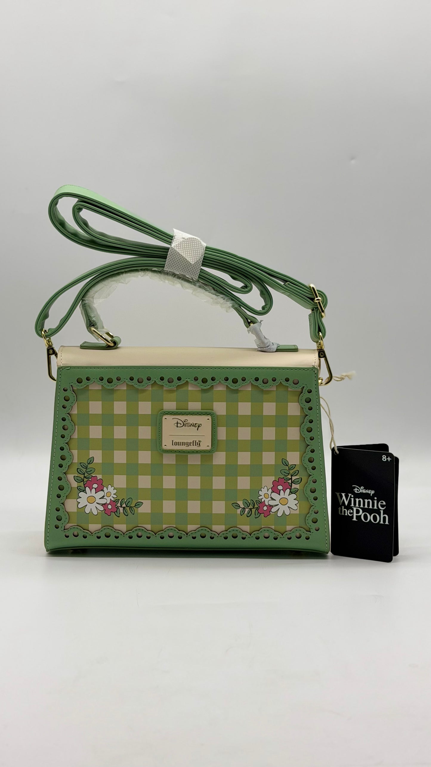 Disney Winnie The Pooh Floral Gingham Handbag