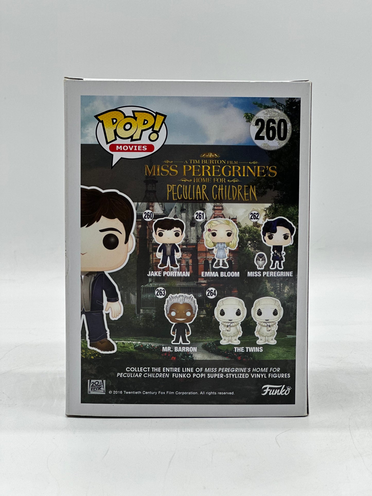 Pop! Movies A Tim Burton Film Miss Peregrine’s Home For Peculiar Children 260 Jake Portman