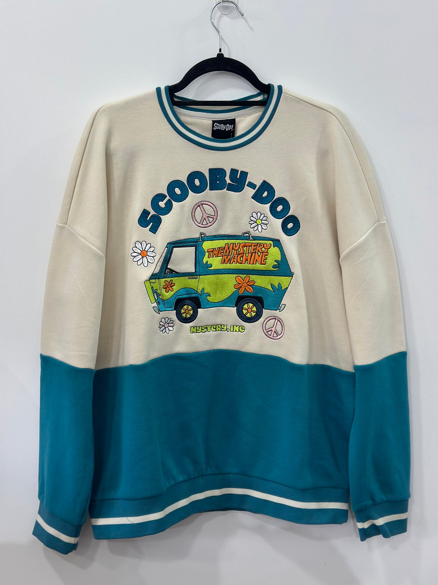 Scooby Doo Mystery Machine Panel Crewneck Medium