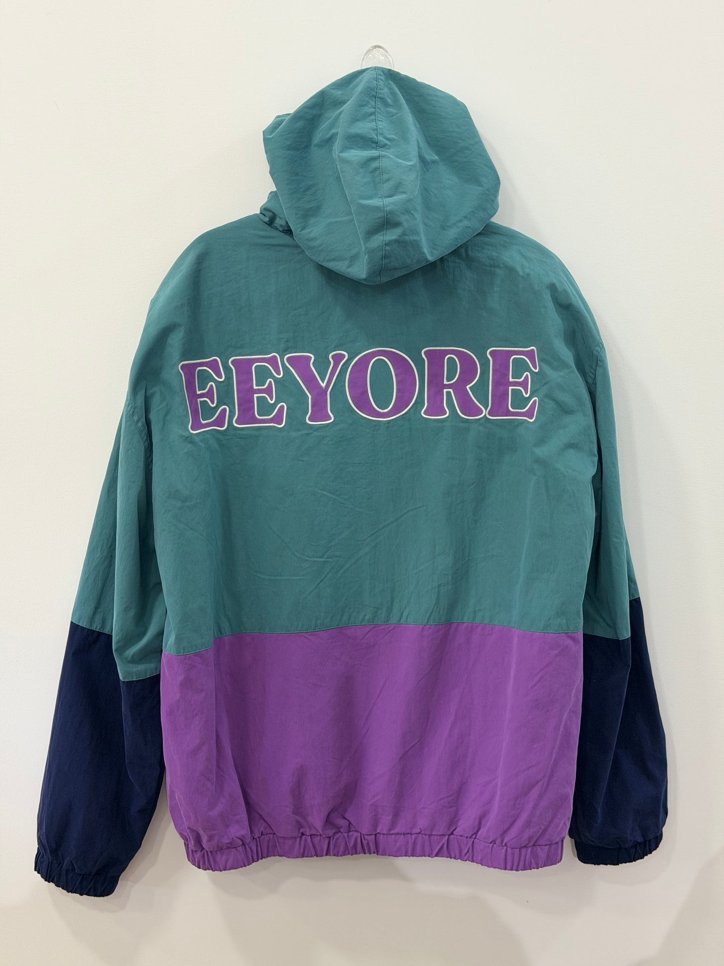 Disney Winnie The Pooh Eeyore Color Block Windbreaker Large