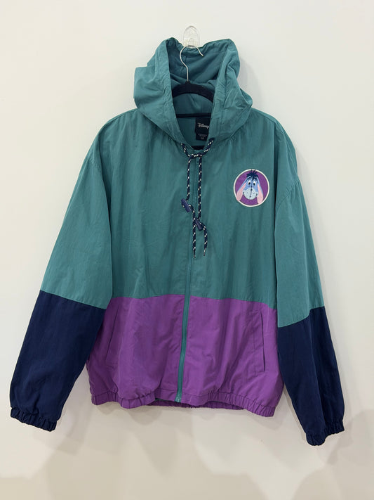 Disney Winnie The Pooh Eeyore Color Block Windbreaker Large