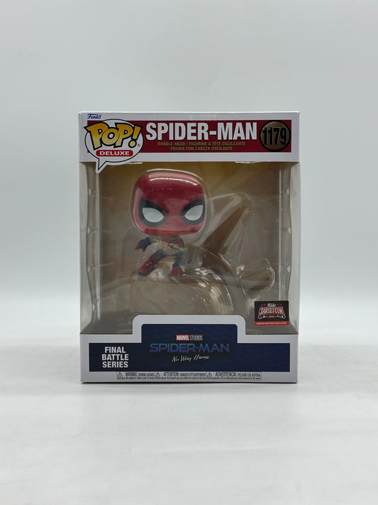 Pop! Deluxe Marvel Studios Spider - Man No Way Home Spider-Man Final Battle Series Target Con 2023 Limited Edition Exclusive 8’Inch