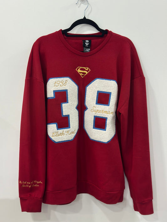 DC Comics Superman Vintage Jersey Crewneck Large