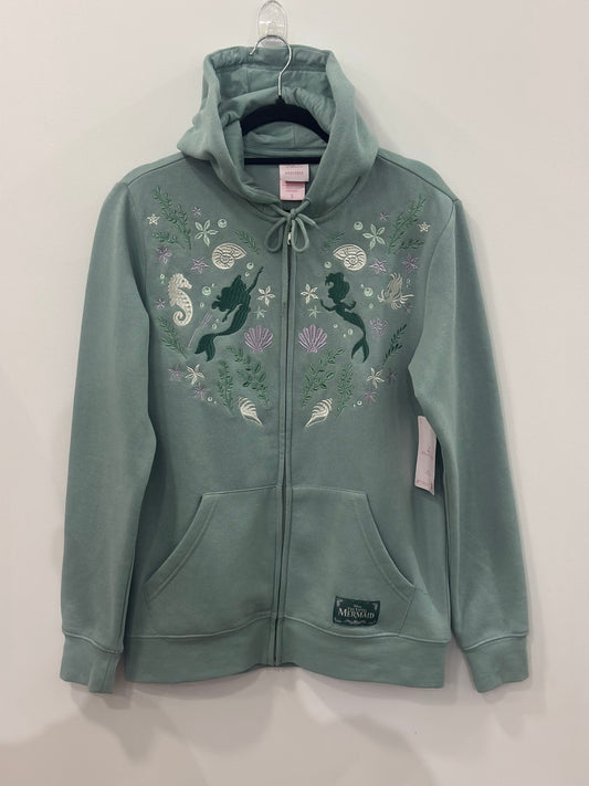 Disney The Little Mermaid Ariel Seashell Zip Hoodie Medium