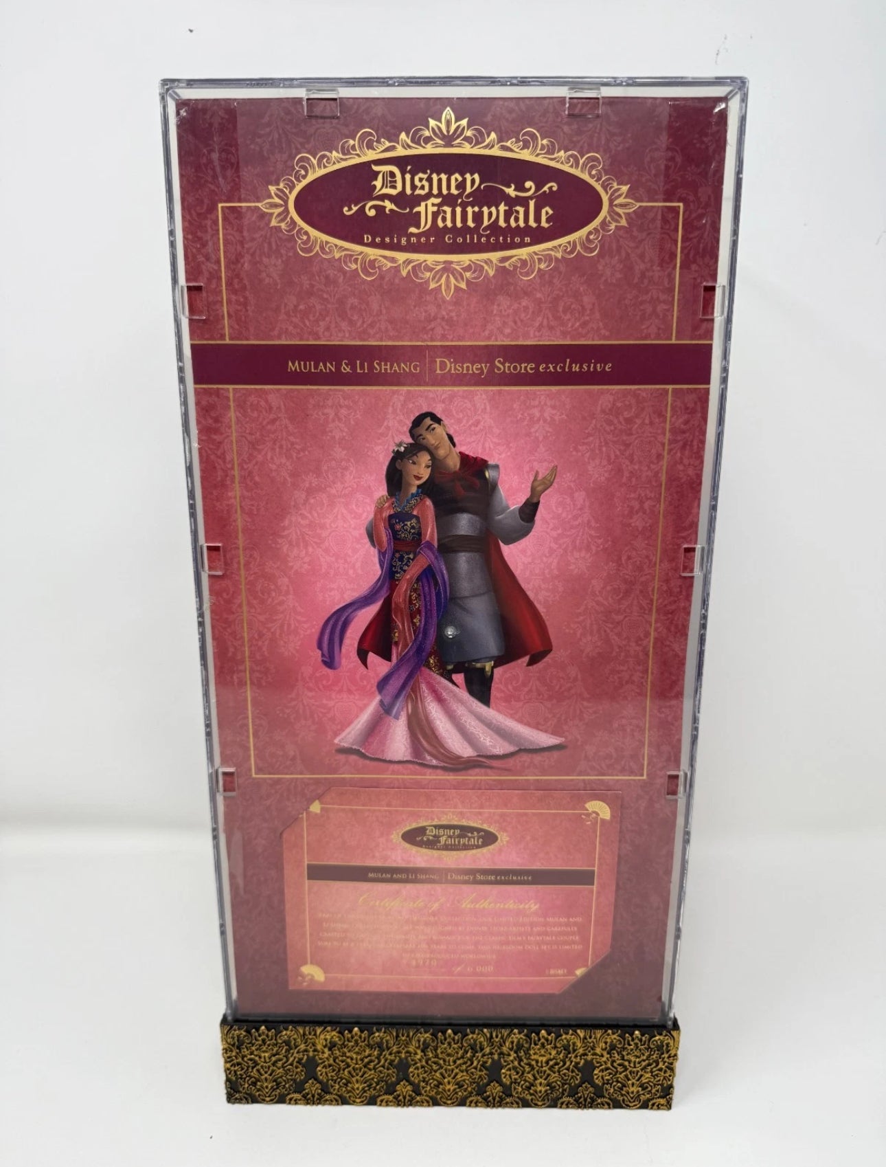 Disney Fairytale Designer Collection Mulan And Li Shang Limited Edition Doll Set