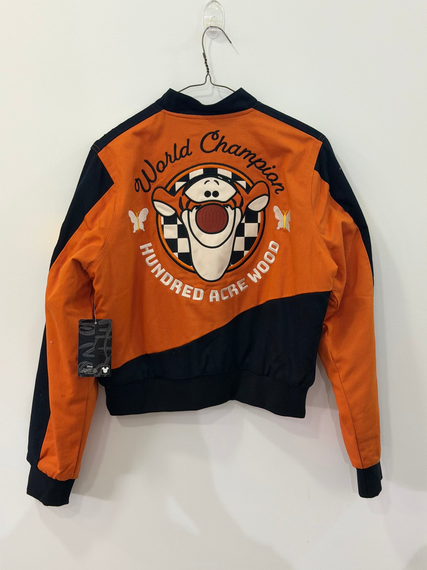 Disney Winnie The Pooh Tigger Icons Women’s Cropped Moto Jacket Medium