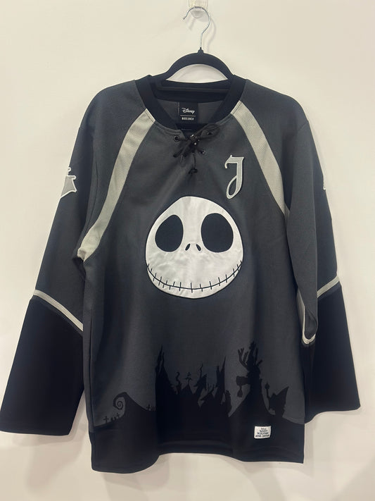 Disney The Nightmare Before Christmas Jack Skellington Hockey Jersey Extra Large