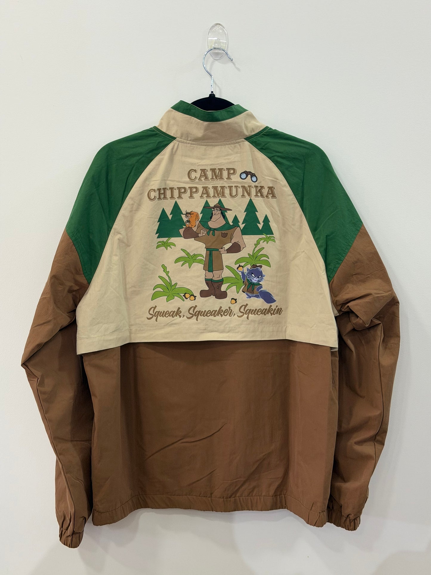 Disney Kronk’s The Emperor’s New Groove Camp Chippamunka Windbreaker Small