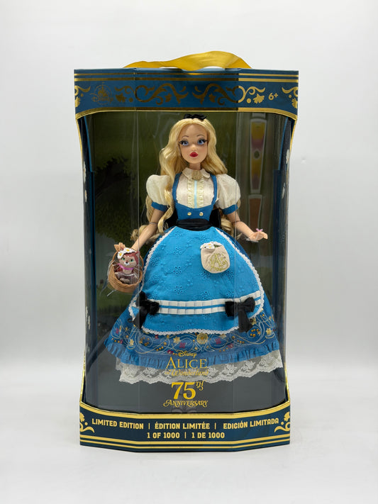 Alice In Wonderland 75TH Anniversary D23 Limited Edition Doll - 1 Of 1000