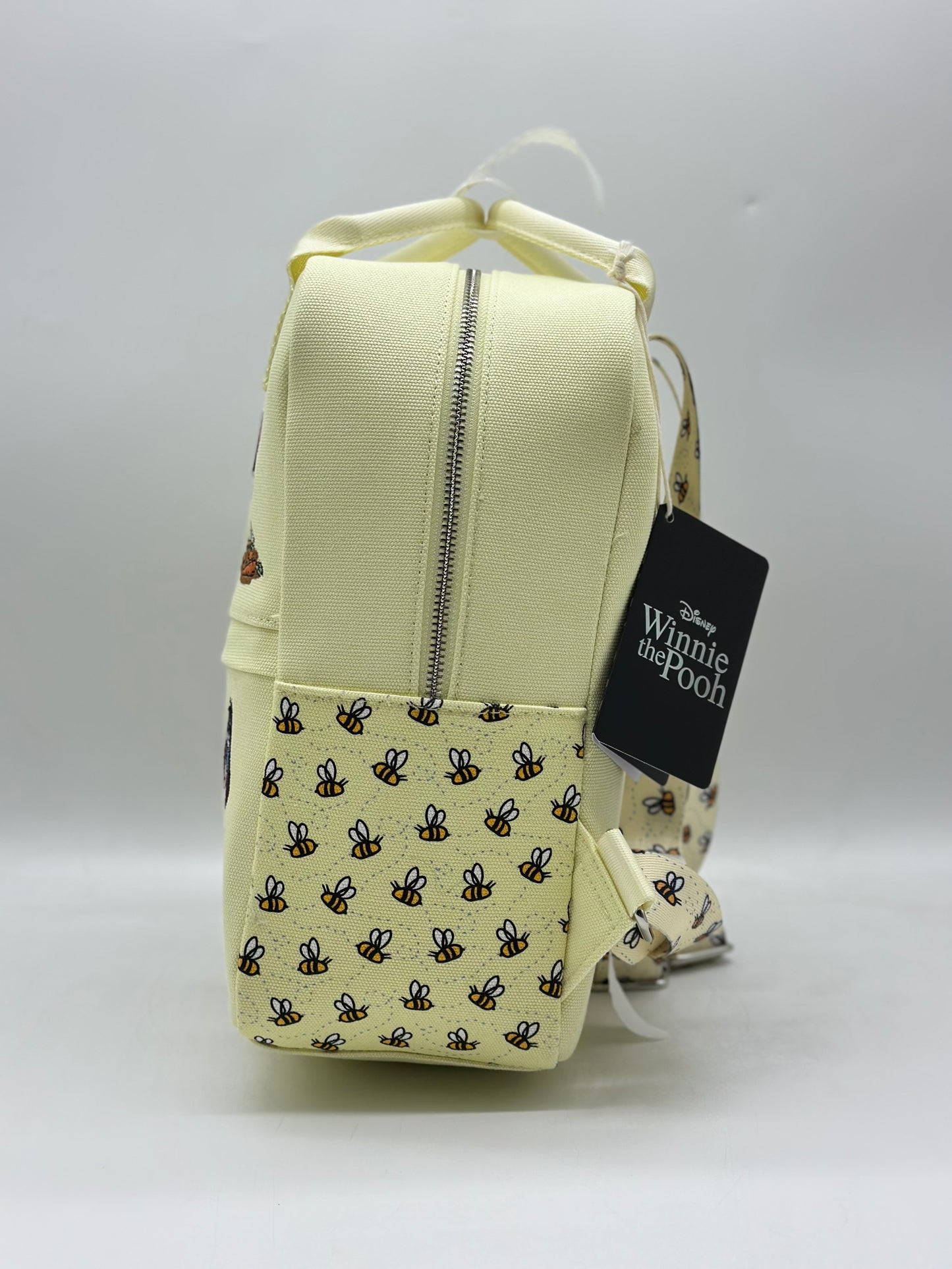 Disney Winnie The Pooh Embroidered Characters Canvas Mini Backpack