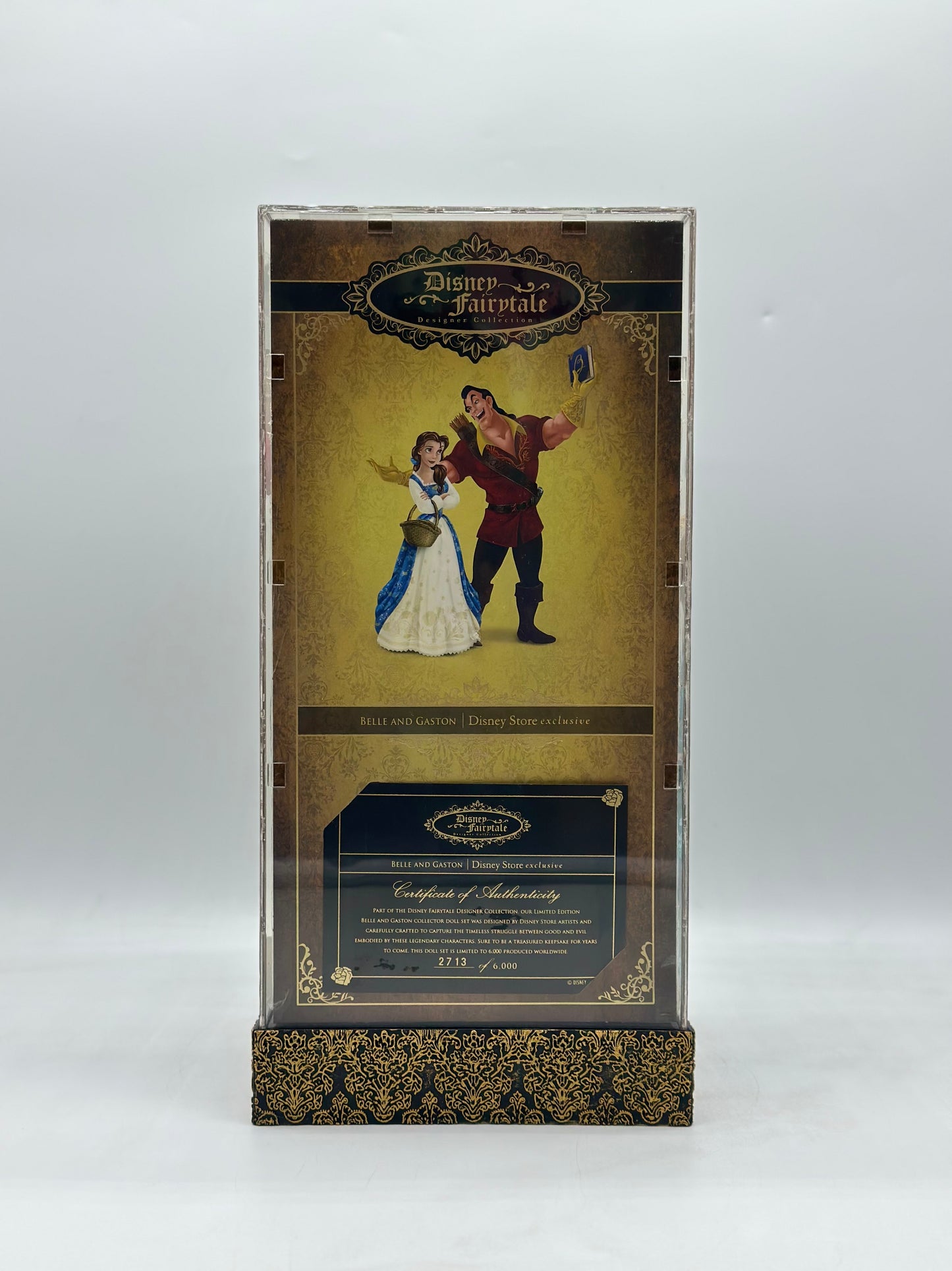 Disney Fairytale Designer Collection Belle And Gaston Limited Edition Doll Set