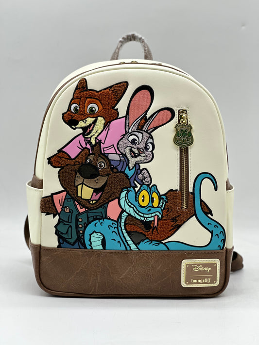 Disney Zootopia 2 Chenille Group Potrait Mini Backpack