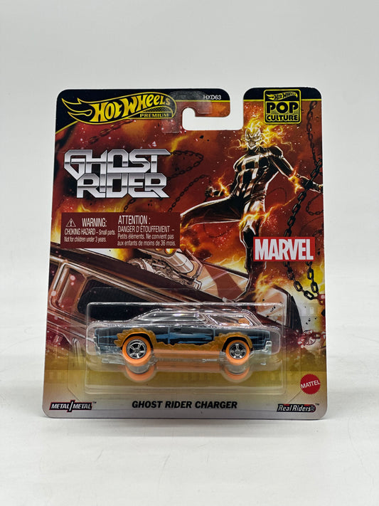 Hotwheels Premium Ghost Rider Marvel Ghost Rider Charger Pop Culture Real Riders