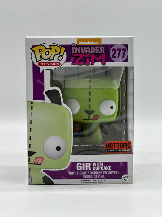 Pop! Television Nickelodeon Invader Zim 277 Gir With Cupcake HotTopic Exclusive Pre-Release