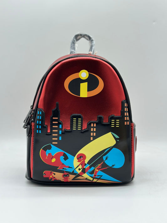 Disney Pixar The Incredibles Family Metallic Mini Backpack