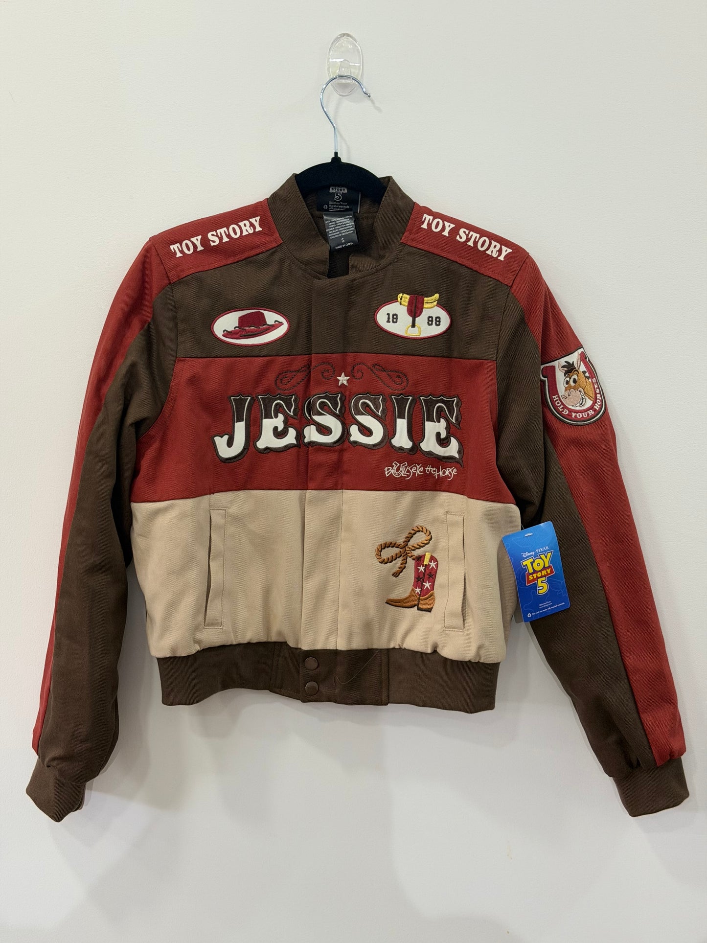 Disney Pixar Toy Story Jessie Women’s Cropped Racing Jacket Extra Large