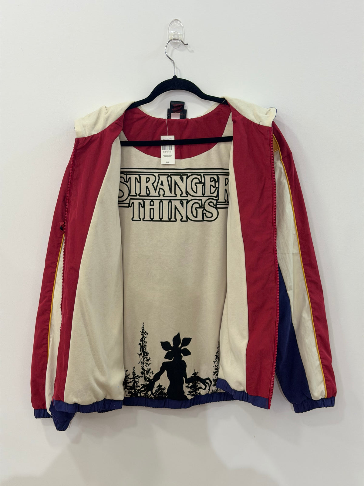 Netflix Stranger Things Color Block Windbreaker Large