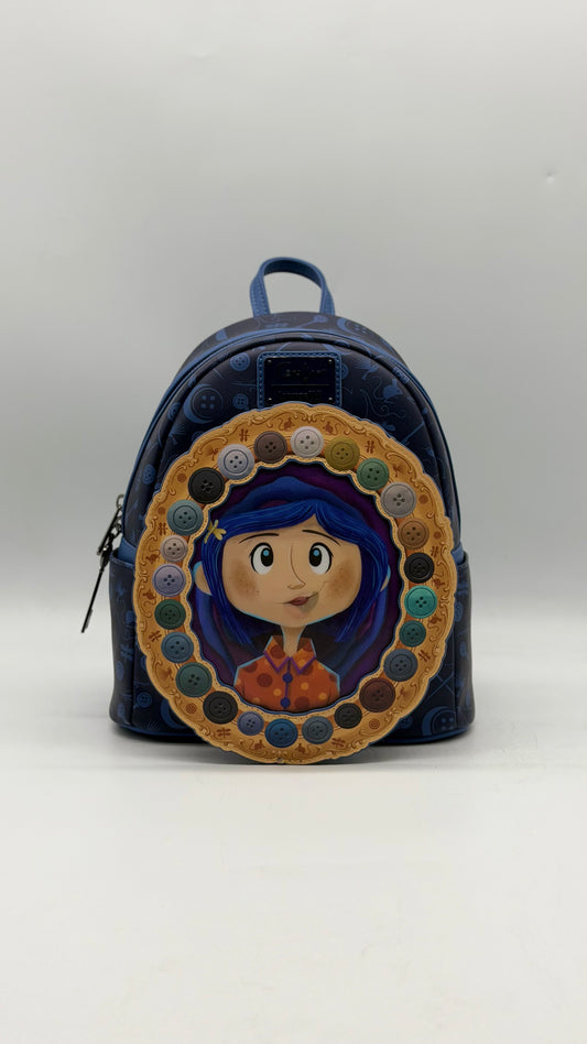 Coraline Portal Button Frame Lenticular Backpack