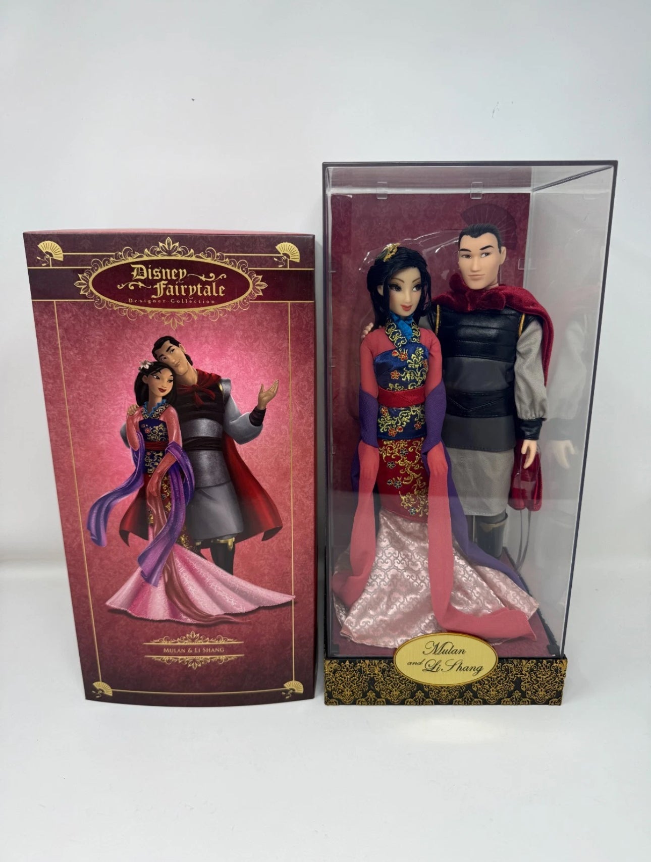 Disney Fairytale Designer Collection Mulan And Li Shang Limited Edition Doll Set