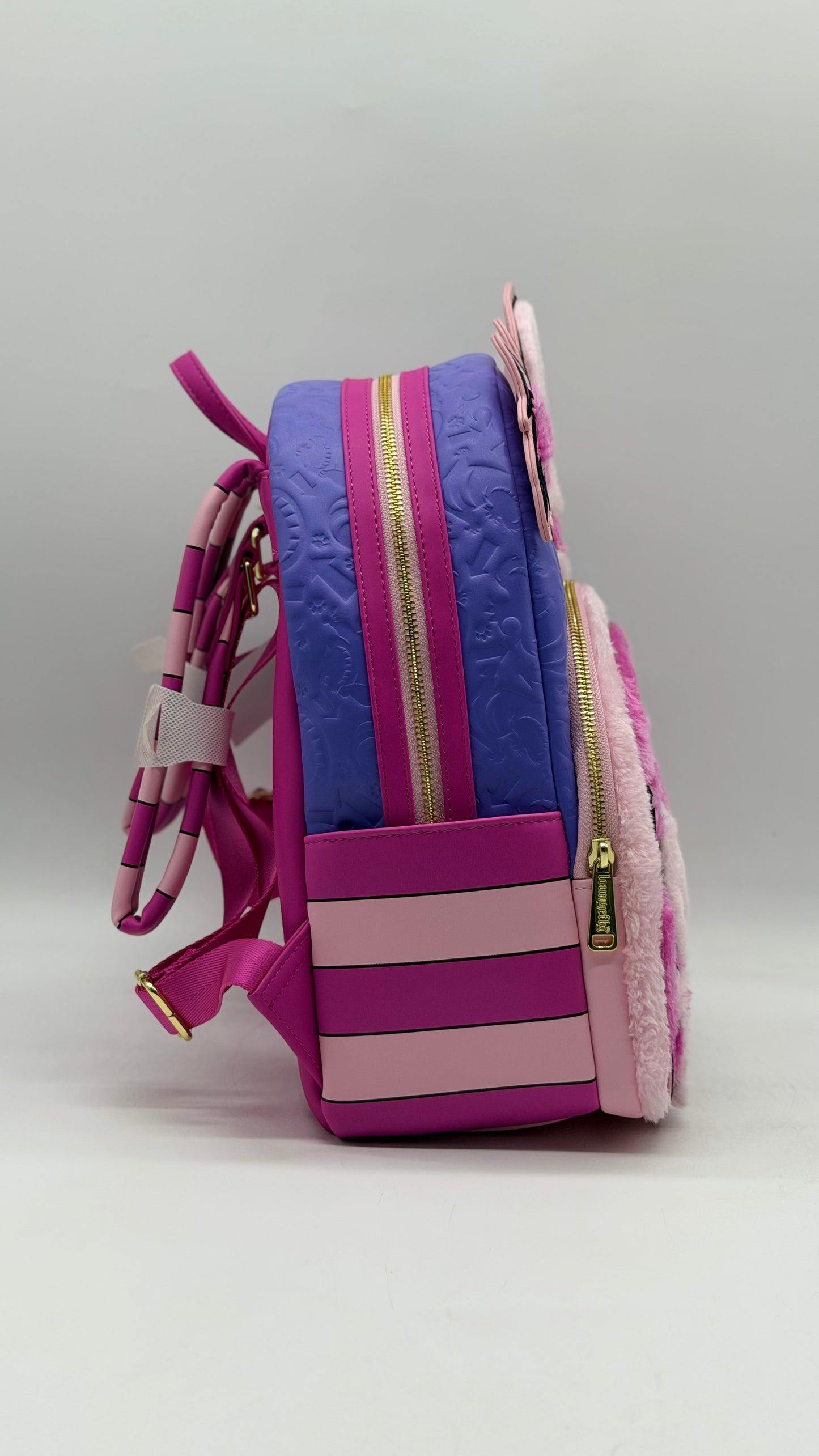 Disney Alice In Wonderland Fuzzy Cheshire Cat Backpack