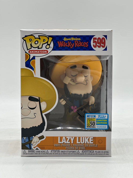 Pop! Animation Hanna-Barbera Wacky Races 599 Lazy Luke San Diego Comic Con 50 International 2019 Limited Edition