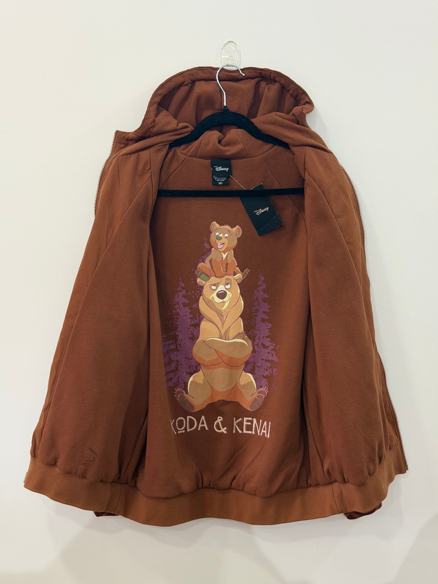 Disney Brother Bear Koda & Kenai Color Block Windbreaker Medium