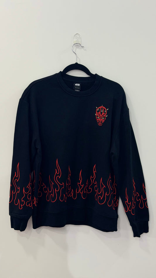 Star Wars Darth Maul Flames Sweatshirt Exclusive Medium