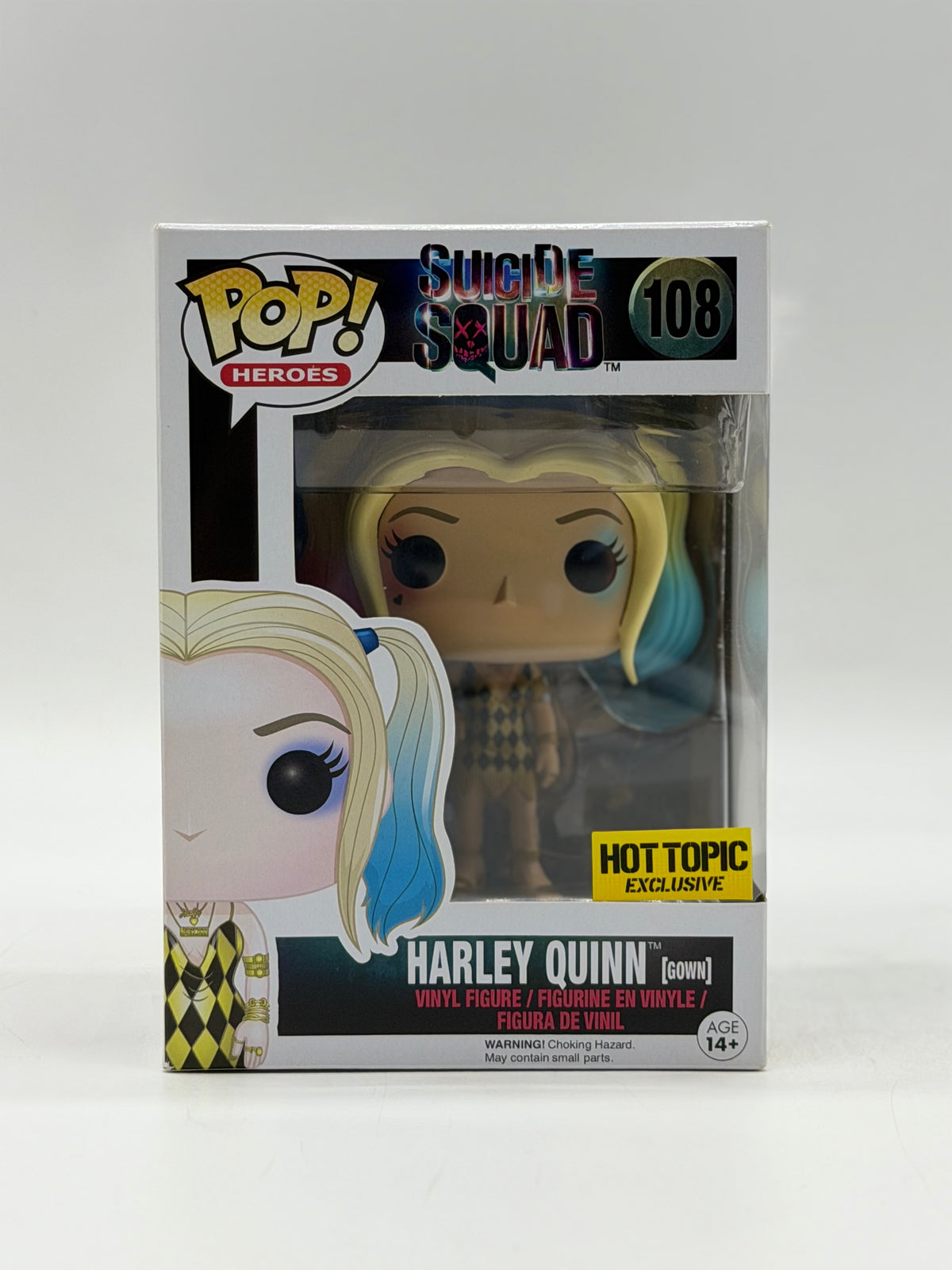 Pop! Heroes Suicide Squad 108 Harley Quinn (Gown) HotTopic Exclusive