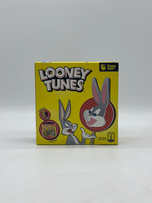Looney Tunes Men’s Combo Set Boxer Brief + 1 Pair Crew Socks Size S
