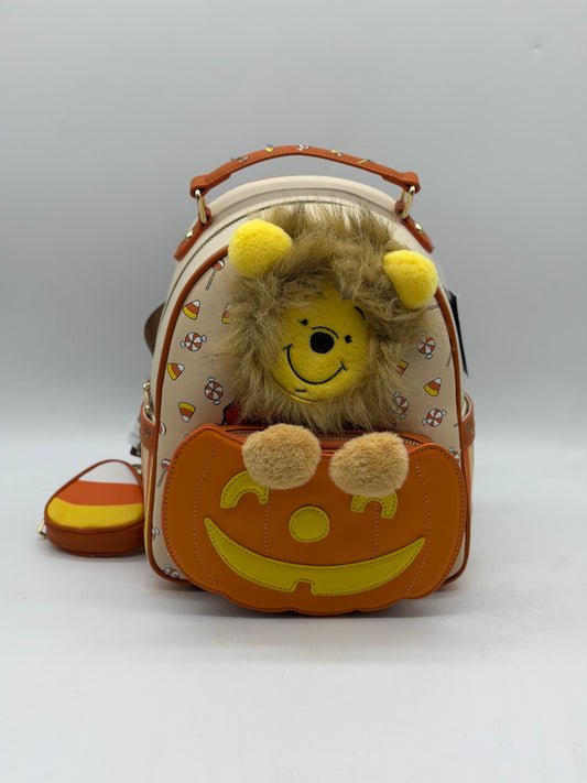 Disney Winnie The Pooh Lion Pooh Pumpkin Backpack