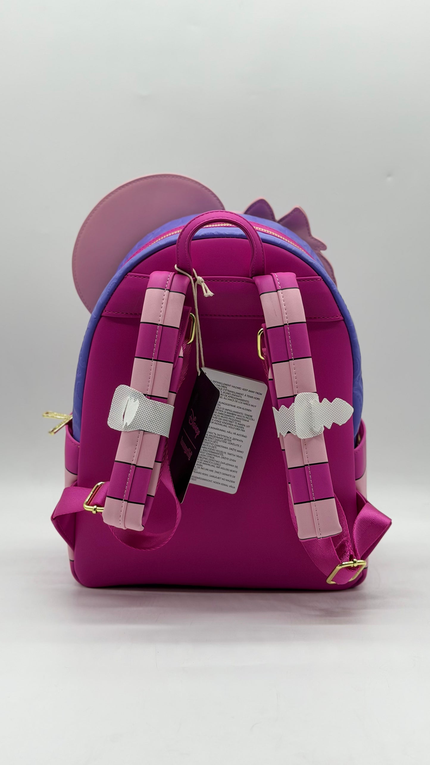 Disney Alice In Wonderland Fuzzy Cheshire Cat Backpack