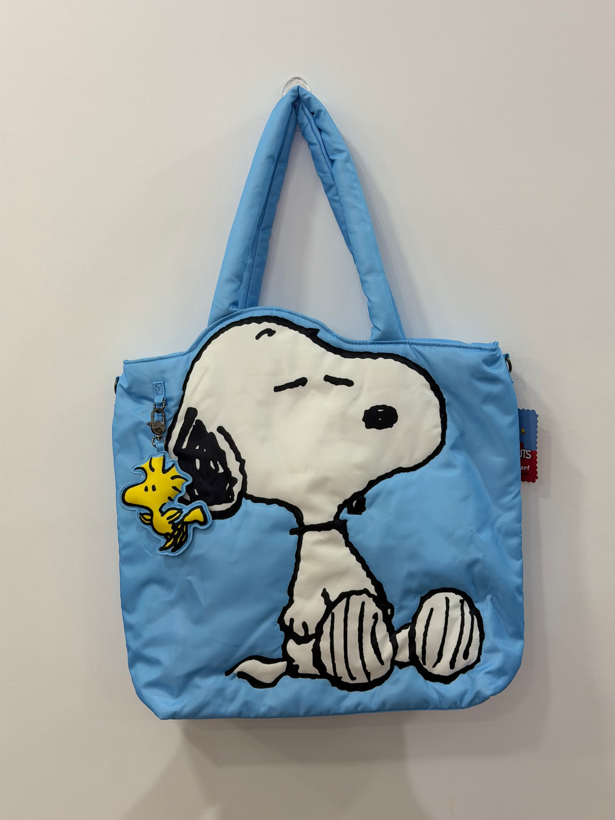 Peanuts Snoopy And Woodstock Large Tote Bag