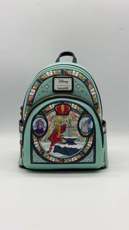 Disney The Sword In The Stone Stained Glass Portrait Backpack