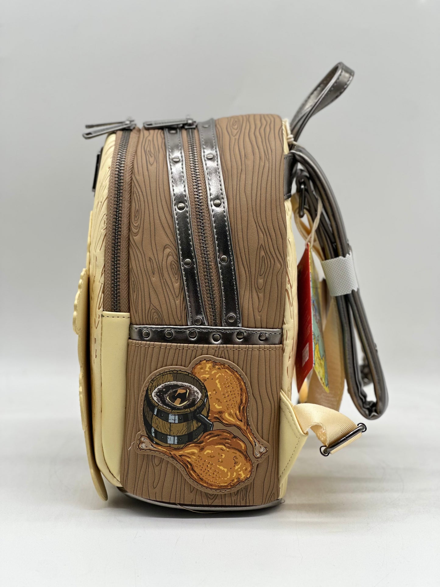 One Piece Group Portrait Wood Grain Mini Backpack