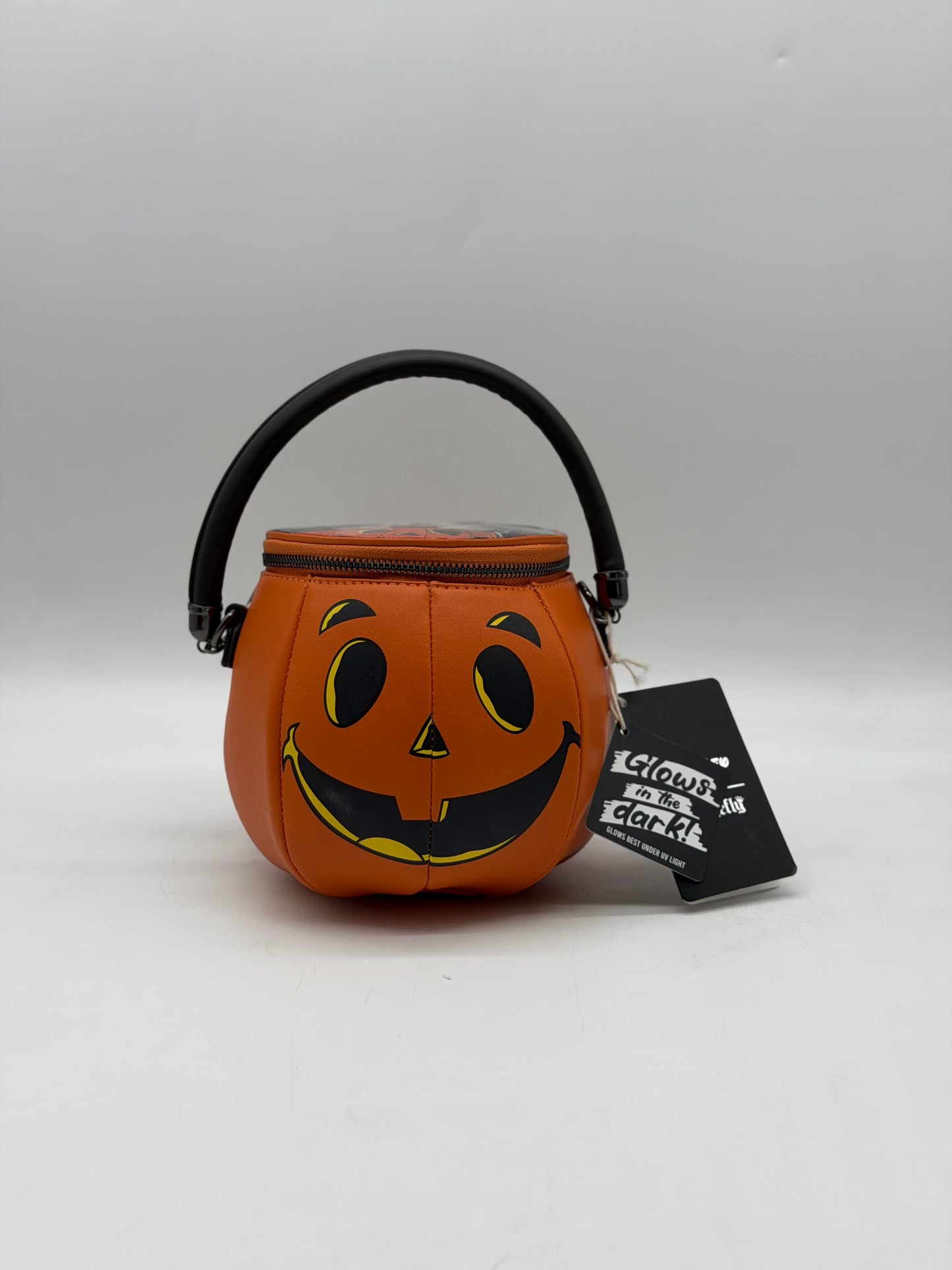 Disney Mickey & Minnie Lenticular Figural Pumpkin Crossbody Bag