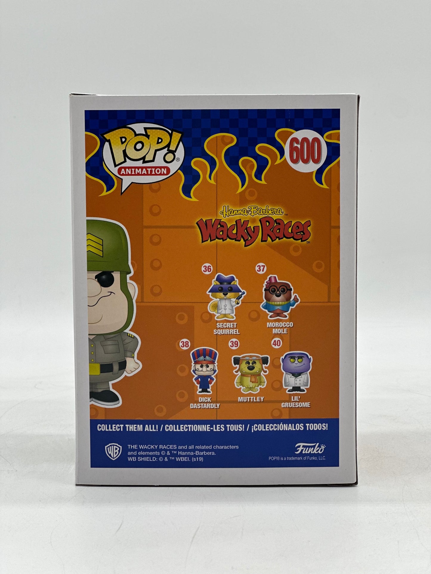 Pop! Animation Hanna-Barbera Wacky Races 600 Sergeant Blast San Diego Comic Con 50 International 2019 Limited Edition