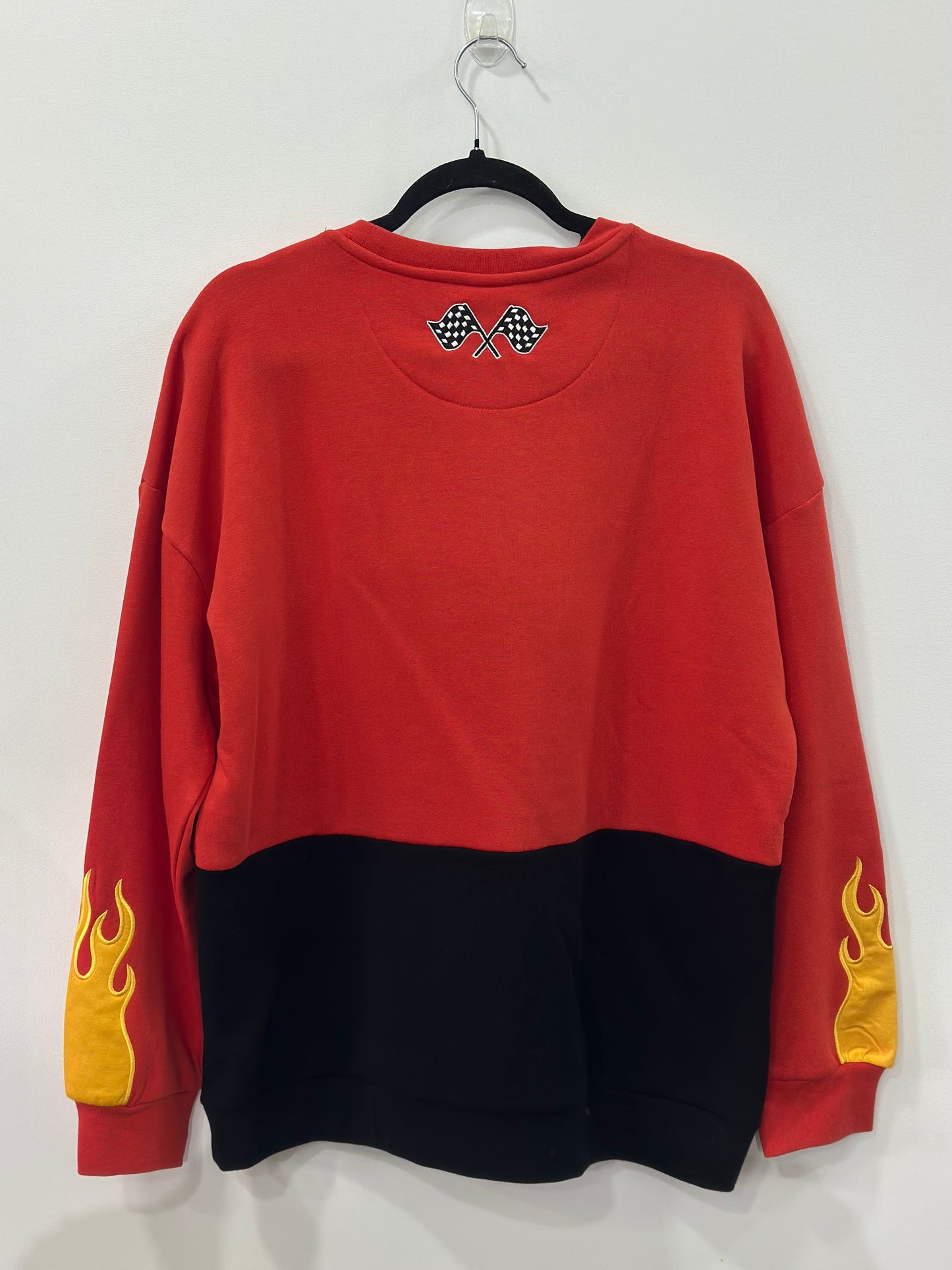 Disney Pixar Cars Lightning McQueen Panel Crewneck Large