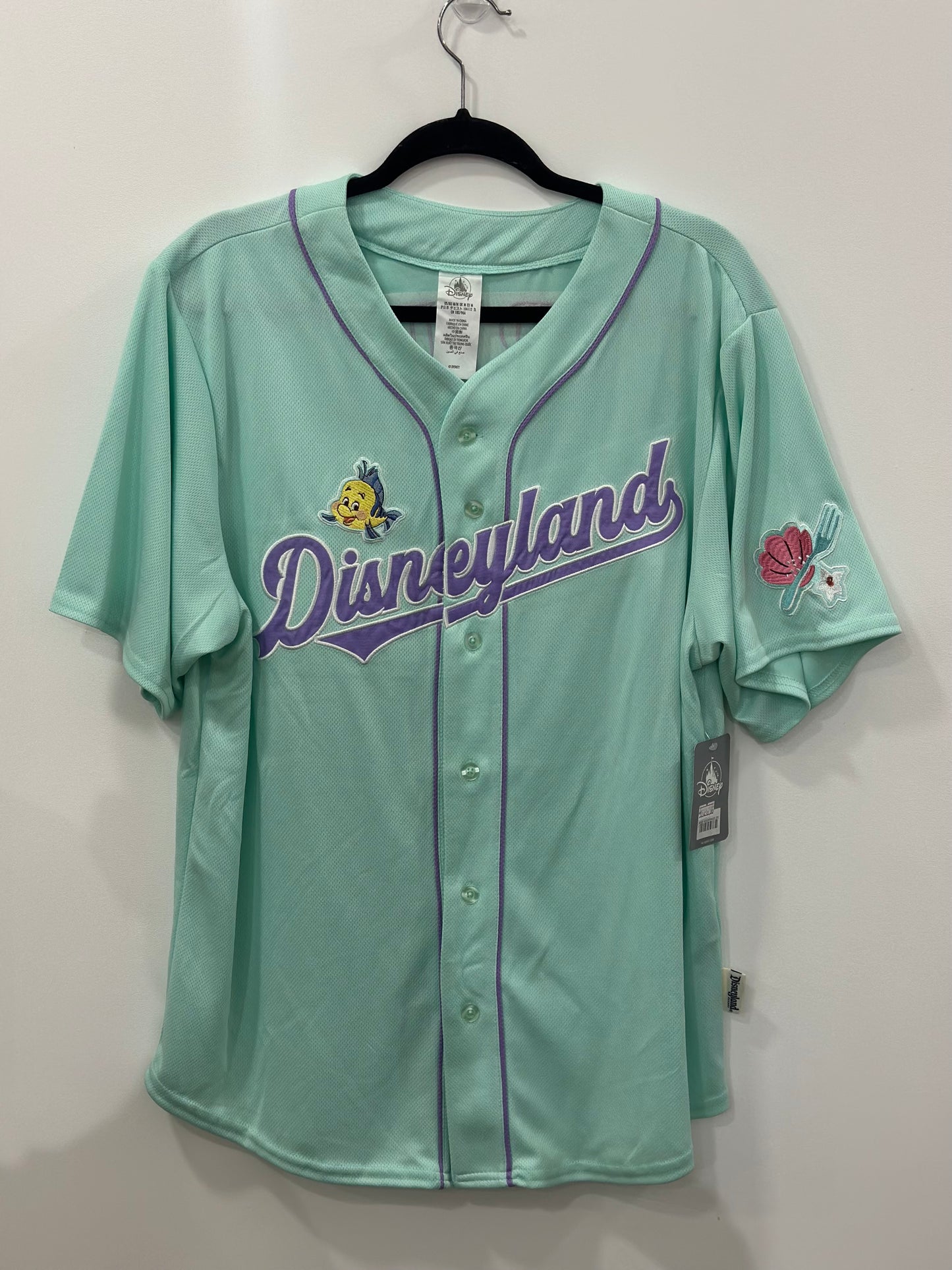 Disney The Little Mermaid Ariel Baseball Shirt Medium