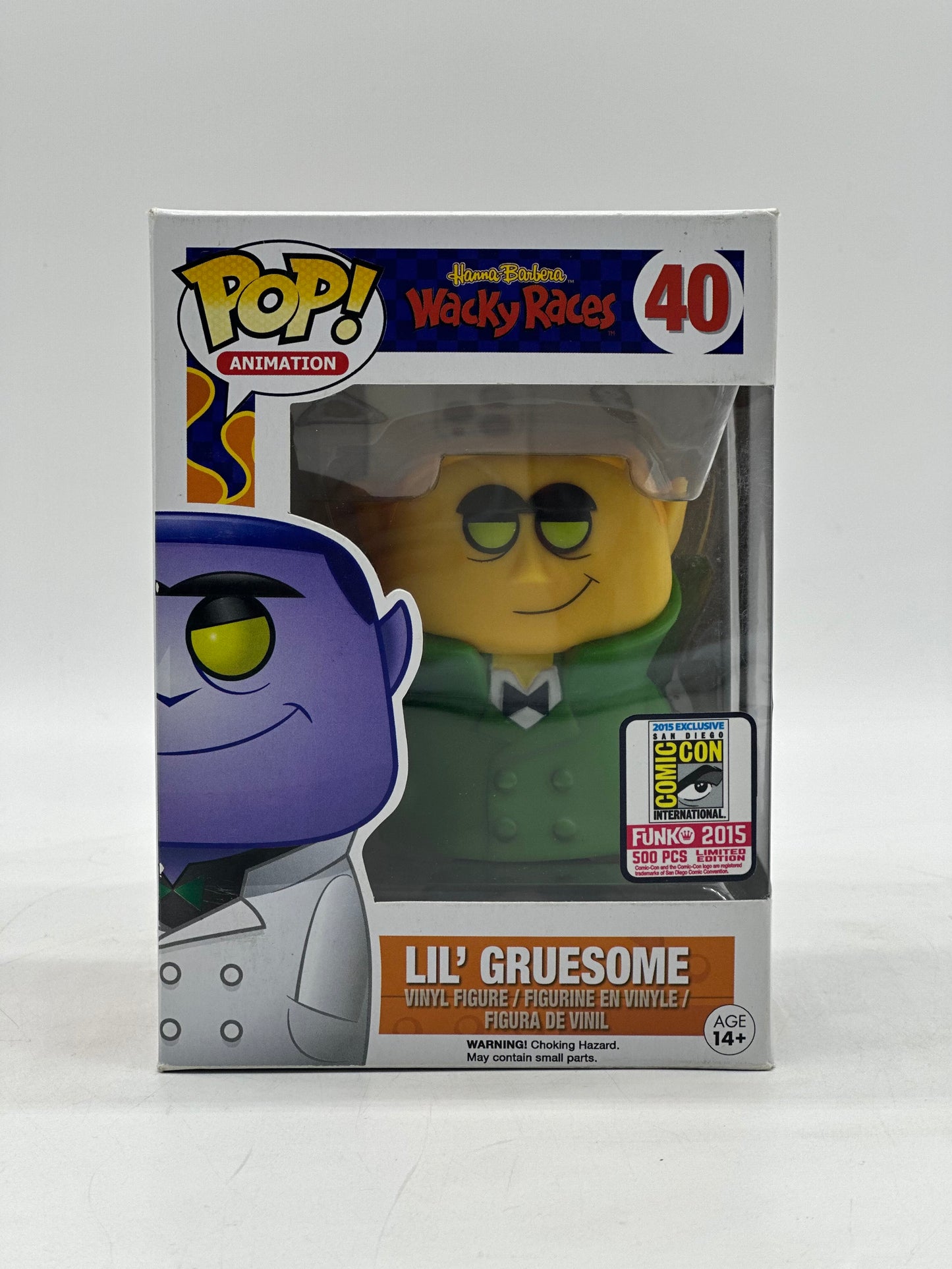 Pop! Animation Hanna Barbera Wacky Races 40 Lil’ Gruesome 2015 San Diego Comic Con International 500 Pcs Limited Edition