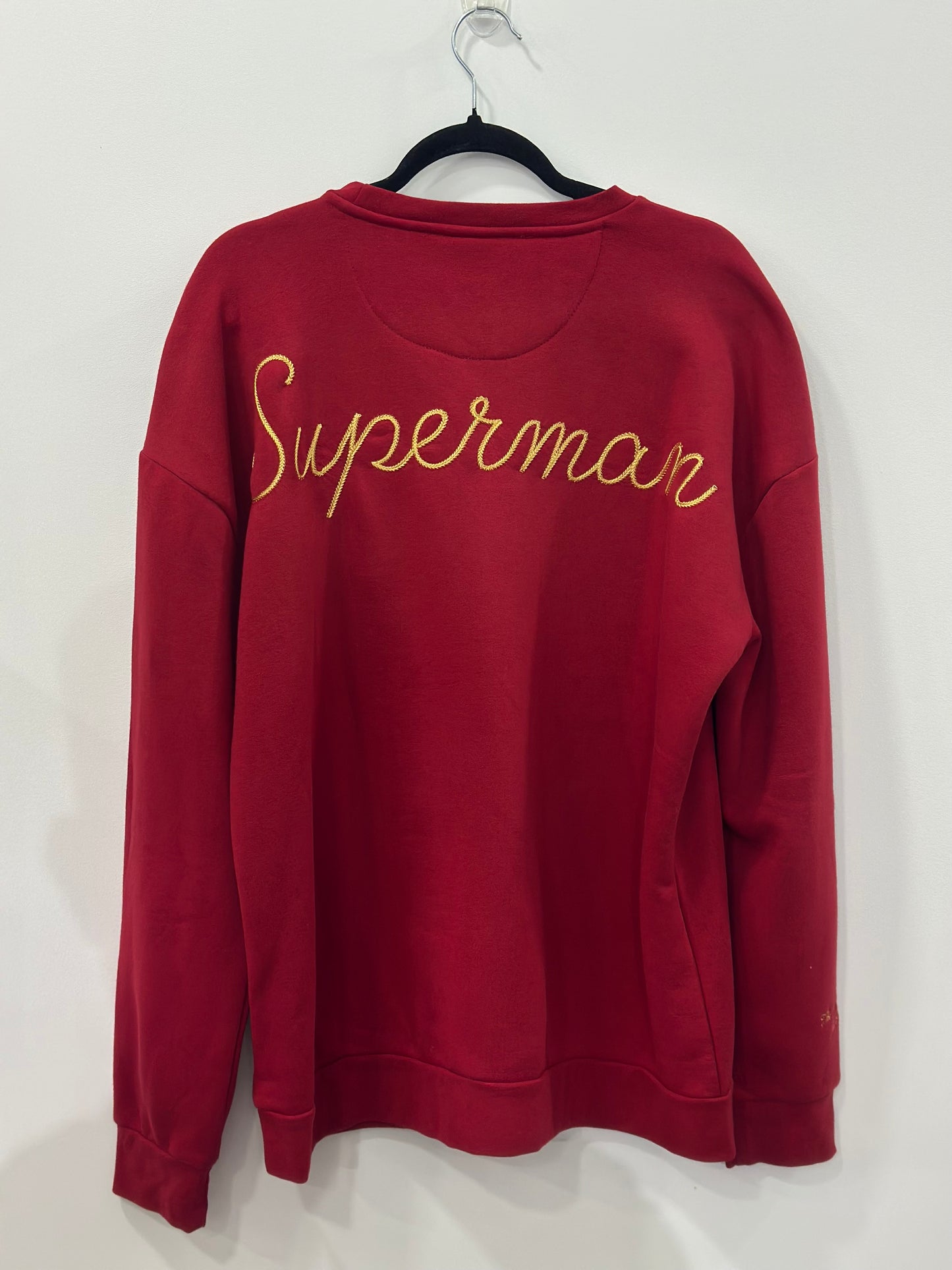 DC Comics Superman Vintage Jersey Crewneck Large